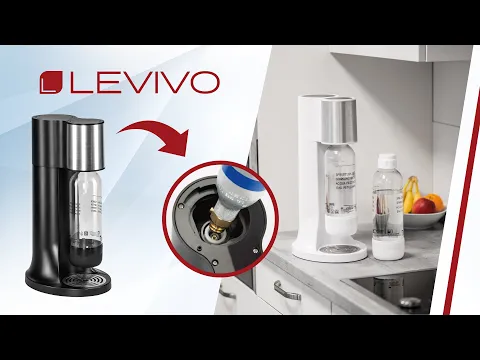 Video zu Levivo Wassersprudler Starter-Set inkl. 2 Sprudelflaschen & CO2-Zylinder 60 Liter