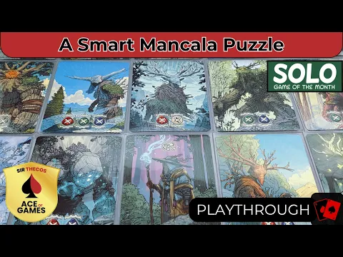Awaken the Ancients | Solo Playthrough - A Mancala Game with Clever Choices