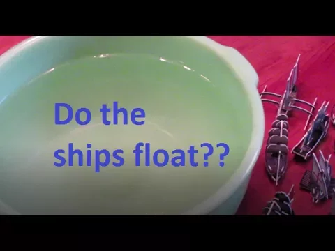 Will the ships FLOAT?  Actually putting ships from Pirates CSG in the water