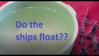 Will the ships FLOAT?  Actually putting ships from Pirates CSG in the water