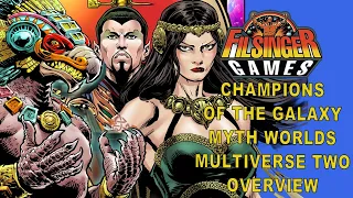 Myth Worlds Multiverse Two Overview Champions of the Galaxy Filsinger Games Tabletop Wrestling Game