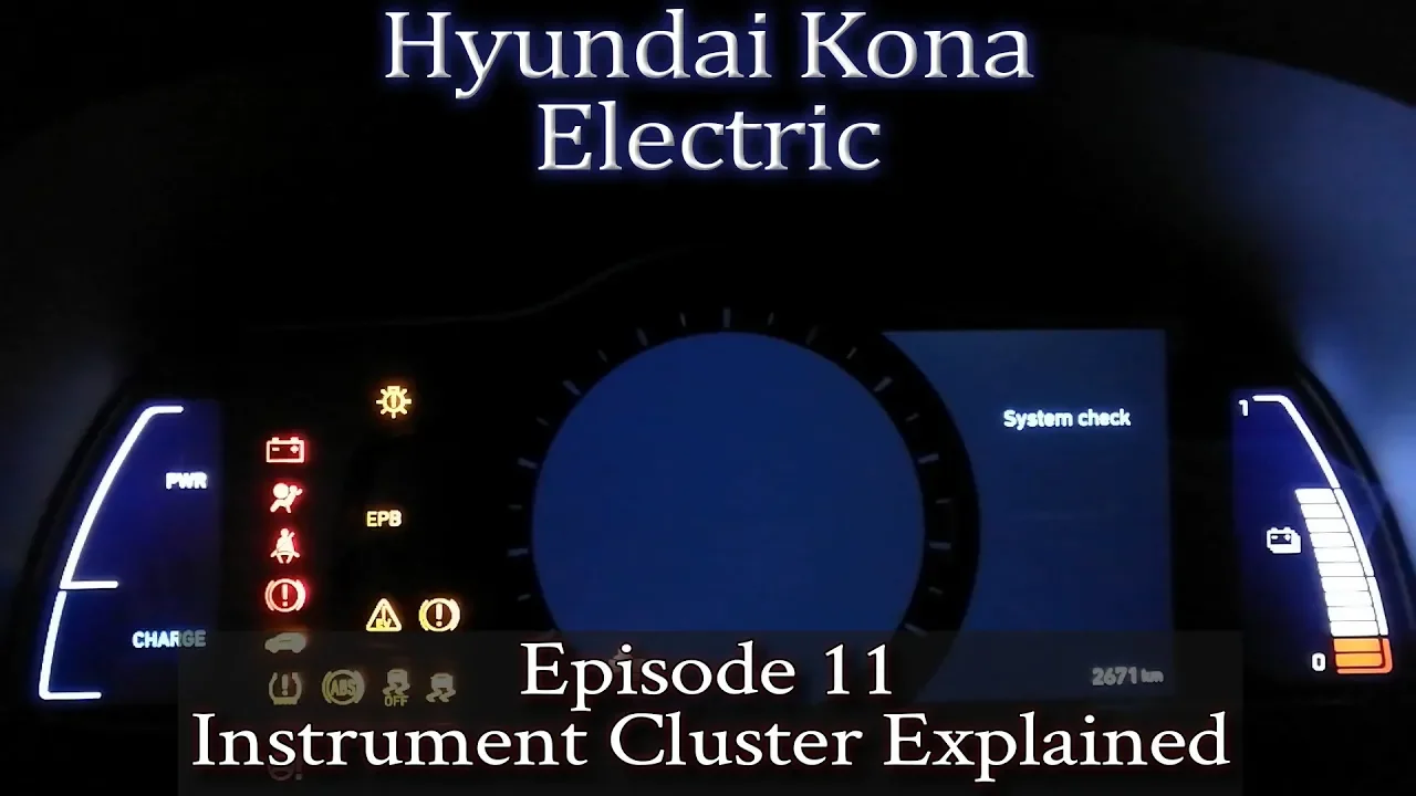 Hyundai Kona Electric - Ep 11 - Instrument Cluster Explained