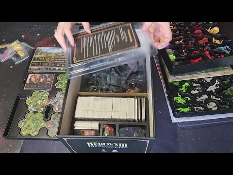Unboxing for Heroes of Might and Magic 3 the Board game (Bigbox, preshaded)