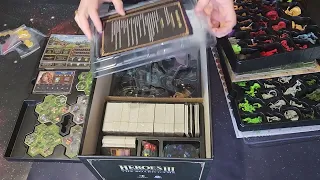 Unboxing for Heroes of Might and Magic 3 the Board game (Bigbox, preshaded)