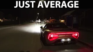 MG Cyberster headlights test