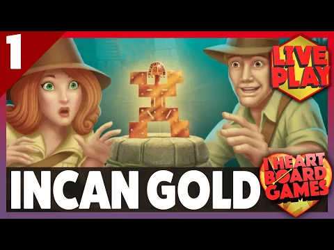 Incan Gold, from Eagle-Gryphon Games, Bruno Faidutti & Alan Moon | Live Play | Session 1, 4 Players