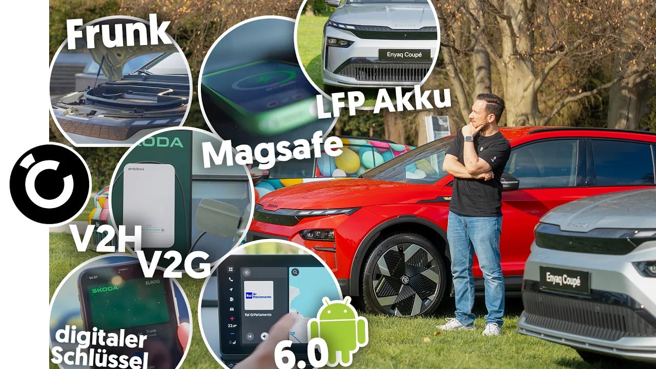 Skoda Enyaq & Elroq Update 2026: Frunk, V2G, Magsafe, One-Pedal uvm.