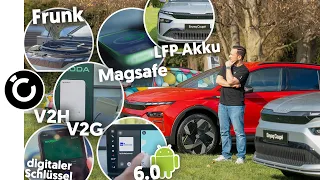 Skoda Enyaq & Elroq Update 2026: Frunk, V2G, Magsafe, One-Pedal uvm.