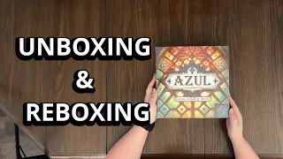 Azul: Stained Glass of Sintra Board Game - What's Inside the box - Unboxing & Reboxing