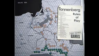 Getting Ready To Play Tannenberg Test Game Series #8, a game designed by Jum Dunnigan, back in 1969.