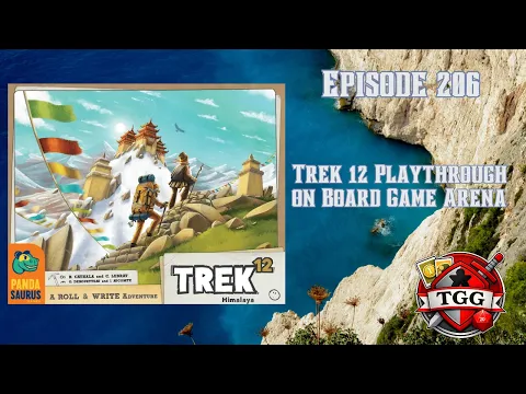 Trek 12 Playthrough on Board Game Arena | Roll & Write Strategy in Action