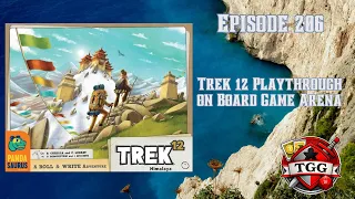 Trek 12 Playthrough on Board Game Arena | Roll & Write Strategy in Action