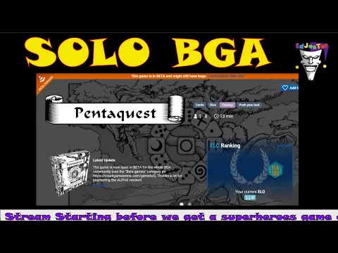 Pentaquest on BGA Trying To Get Big Score SOLO Playthrough