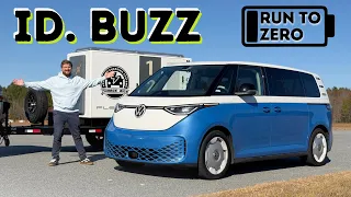 I Drive The VW ID. Buzz Until It Runs Out Of Charge! Perfect Run To Zero Performance