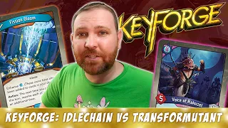 Keyforge Tutorial Playthrough: Idlechain vs. Transformative Mutant