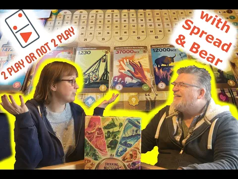 Trekking Through History 2 Player Board Game Review with Spread & Bear