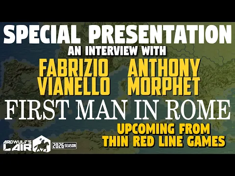 First Man in Rome - an Interview with Fabrizio Vianello & Tony Morphet of Thin Red Line Games