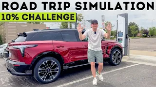 Blazer EV SS 10% Road Trip Simulation Completely Derailed By Climate Control!