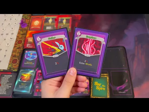 Slay the Spire: The Board Game - Ascension 7 Watcher Solo Playthrough (Act 1)