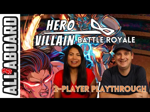 HERO OR VILLAIN: BATTLE ROYALE | Japanese Board Game Series | How to Play and 2-Player Playthrough