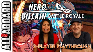HERO OR VILLAIN: BATTLE ROYALE | Japanese Board Game Series | How to Play and 2-Player Playthrough