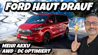 Neue Technik im Ford E-Tourneo! Mehr Akku - AWD - bessere Ladekurve! #automobile