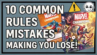 10 Common Rules Mistakes in Marvel Champions | Beginner Guide to Win More Games