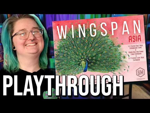 Wingspan Asia 2 Player Duet Mode! - Board Game Playthrough