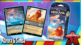 Disney Lorcana unboxing: Sapphire/Steel (Aurora/Simba) Starter Deck