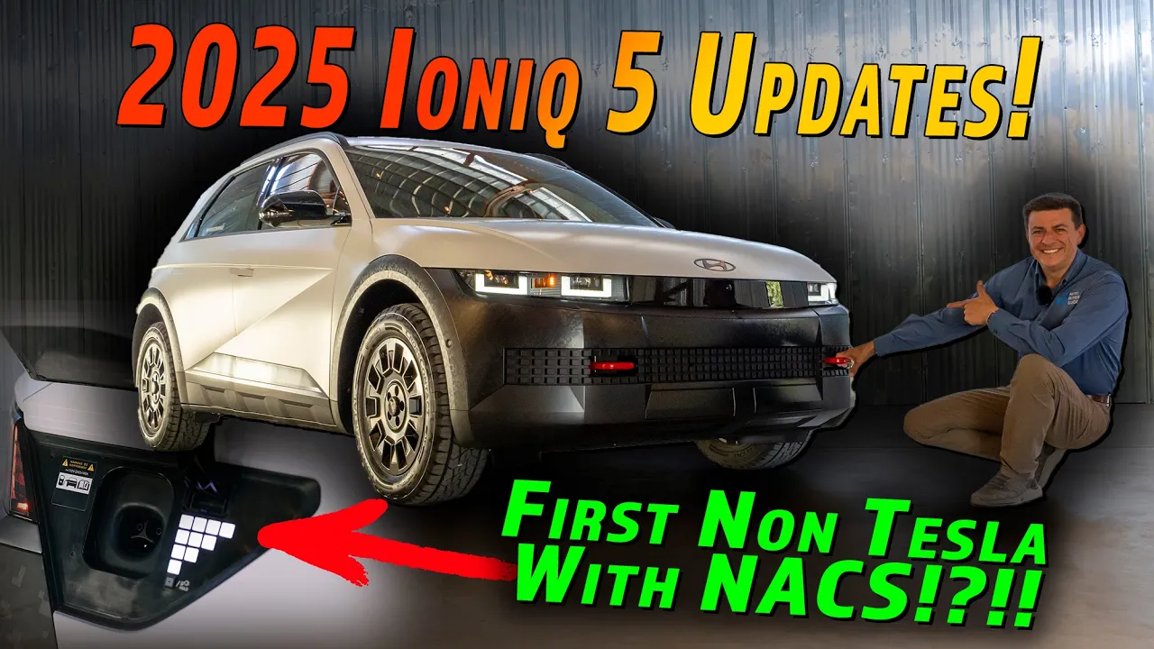 Hyundai's 2025 Ioniq 5 Gets Some Small Changes And One BIG Change: Native Tesla Charging!!!