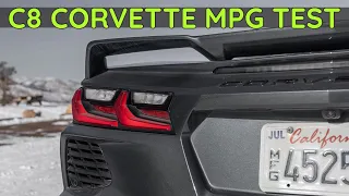 C8 Corvette Convertible Z51 Highway MPG Test - 70mph
