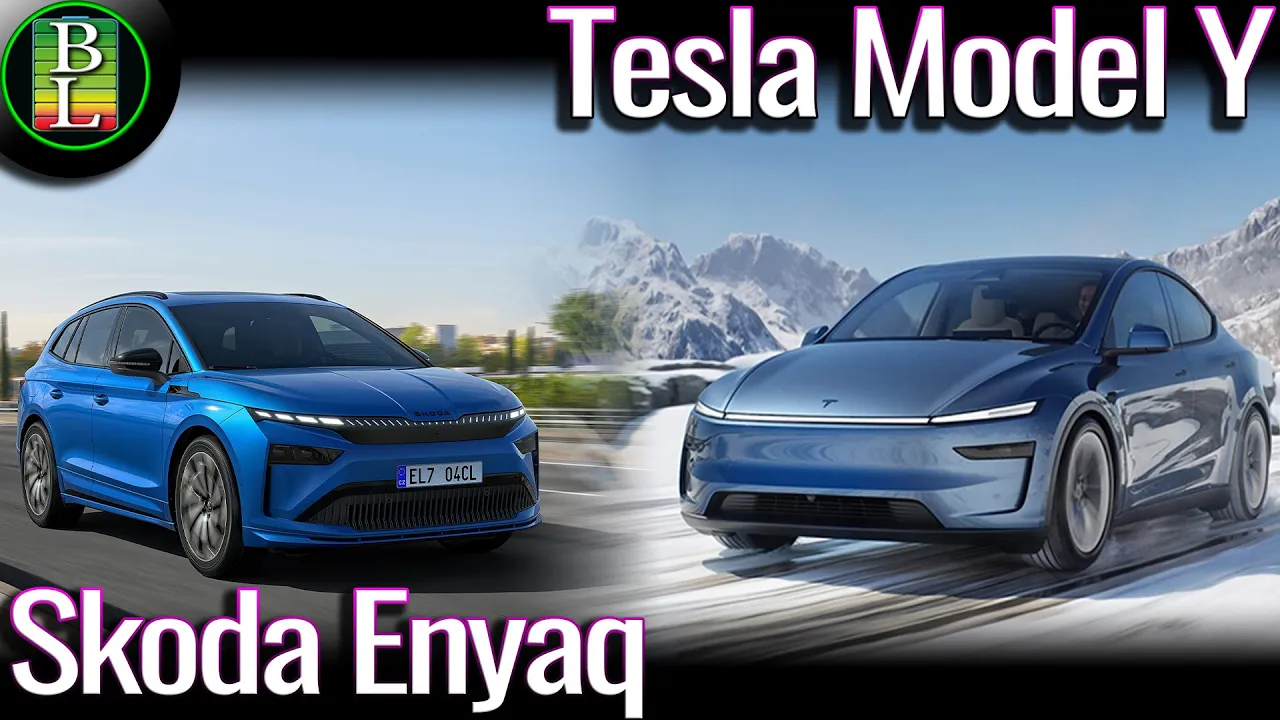 The NEW Facelift Skoda Enyaq and Tesla Model Y