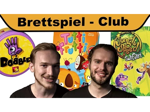 Dobble, Tutti Frutti, Jungle Speed Safari - Lars Paulsen, Rayk Anders im Brettspiel-Club