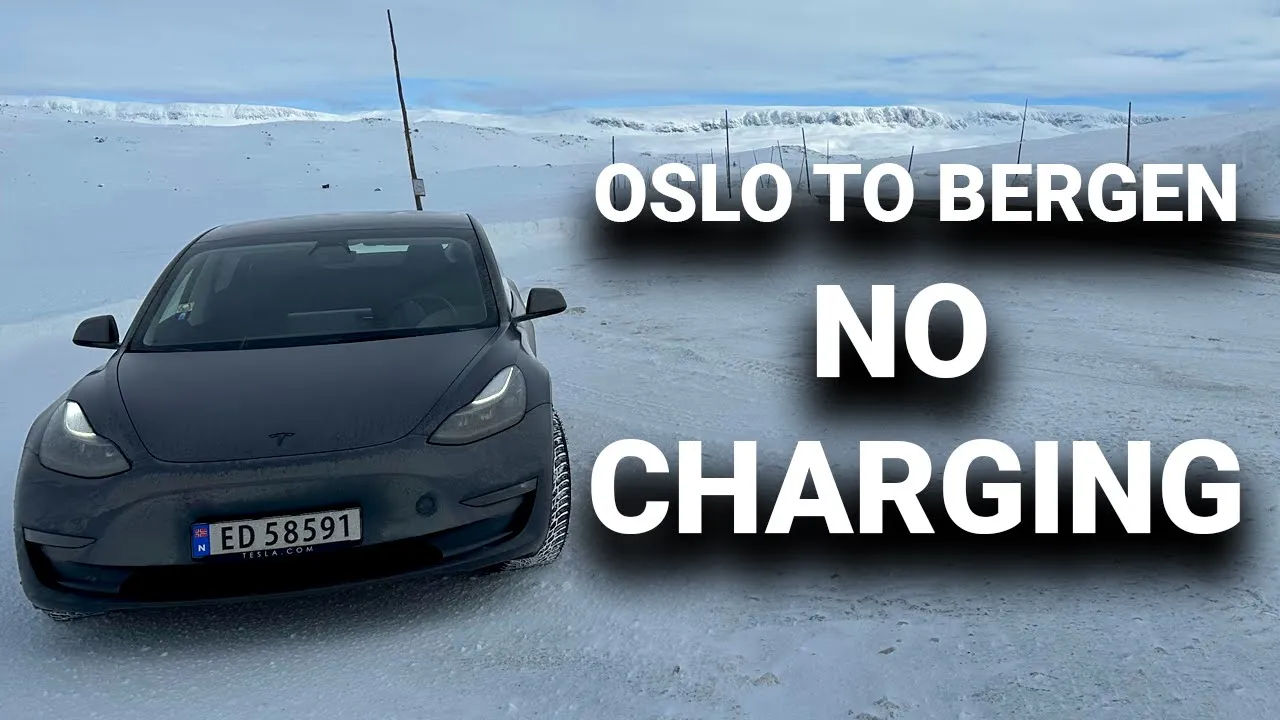 Can We Make It On One Charge? - Roadtrip from Oslo to Bergen in a Tesla Model 3