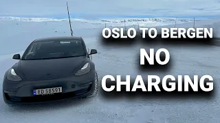Can We Make It On One Charge? - Roadtrip from Oslo to Bergen in a Tesla Model 3