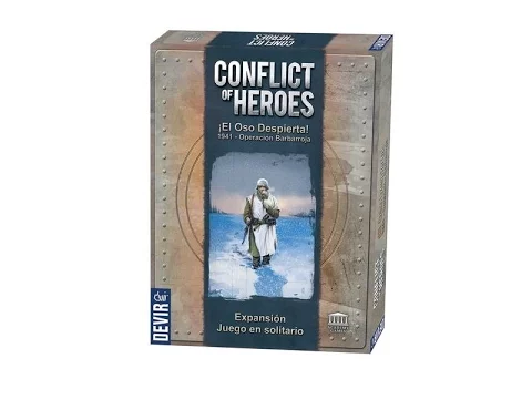 113.1.- Conflict of Heroes: El Oso Despierta . Expansión solitario (Devir): componentes