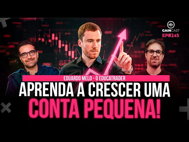 Eduardo Melo, o EDUCA trader, falando sobre sua jornada no mercado financeiro.