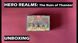 Unboxing Hero Realms The Ruin of Thandar Card Game