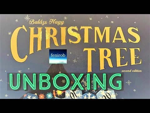 Christmas Tree Board Game (2nd Ed.) - Unboxing (No Talking)