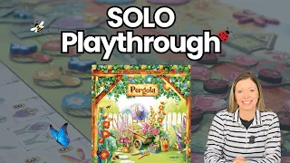 PERGOLA Solo Playthrough | Beautiful Garden Building Board Game (Review Copy)