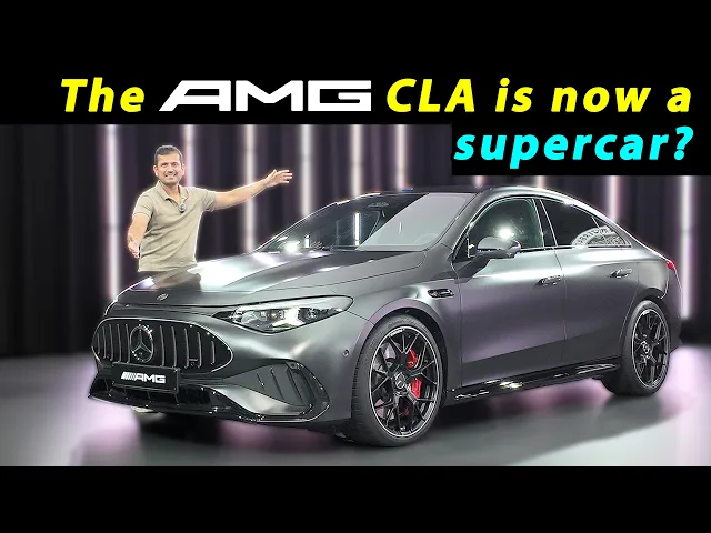 all-new Mercedes-AMG CLA 45 REVEAL - a small AMG GT 4 door with 3 s acceleration! (2027)