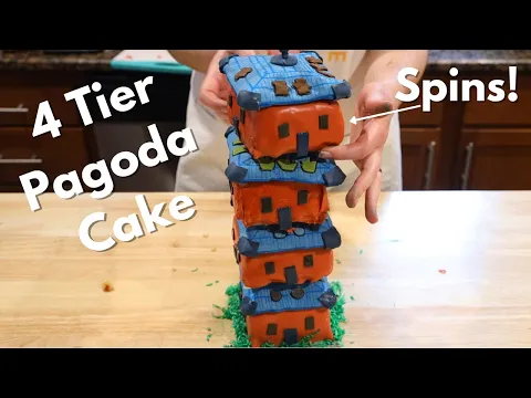 Pagoda Cake from Four Gardens | Board Game Bakes