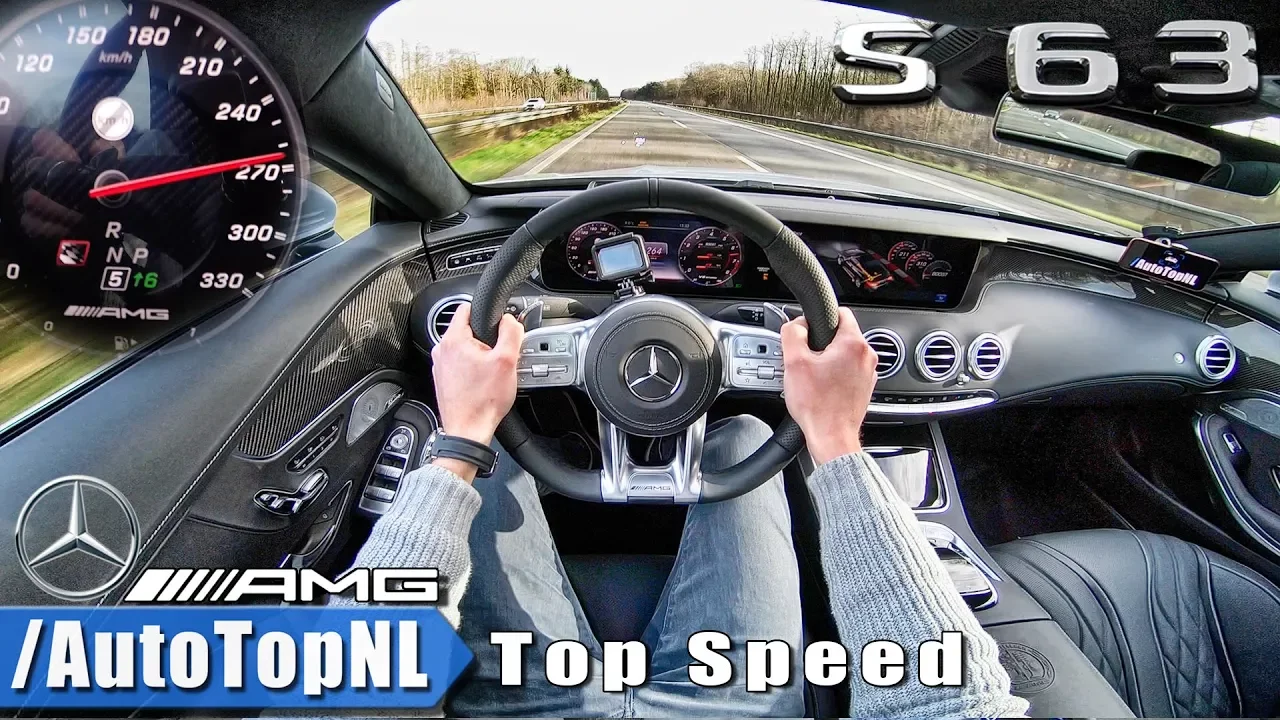 NEW! S63 AMG Coupe | AUTOBAHN POV | ACCELERATION & TOP SPEED by AutoTopNL