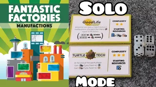 WHAT'S NEW Fantastic Factories Manufactions SOLO MODE, plus PLAYTHROUGH & EXPANSIONIST