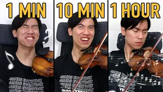 Composing a (INTERESTING) Solo Violin Piece in 1 Min, 10 Min & 1 Hour