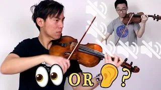 Playing Violin Together Without Sight or Sound!?
