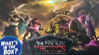 ASCENSION TACTICS Deckbuilding Miniatures Game KickStarter Edition Unboxing