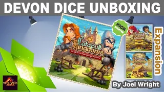 Unboxing Catapult Kingdoms and Expansions, Kickstarter Edition from Vesuvius Media by Devon Dice