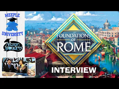 Foundations of Rome Board Game - PAX Unplugged Interview with Rob . By Stella