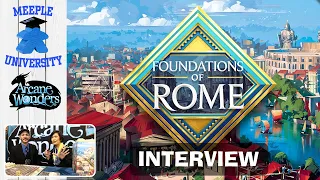 Foundations of Rome Board Game - PAX Unplugged Interview with Rob . By Stella
